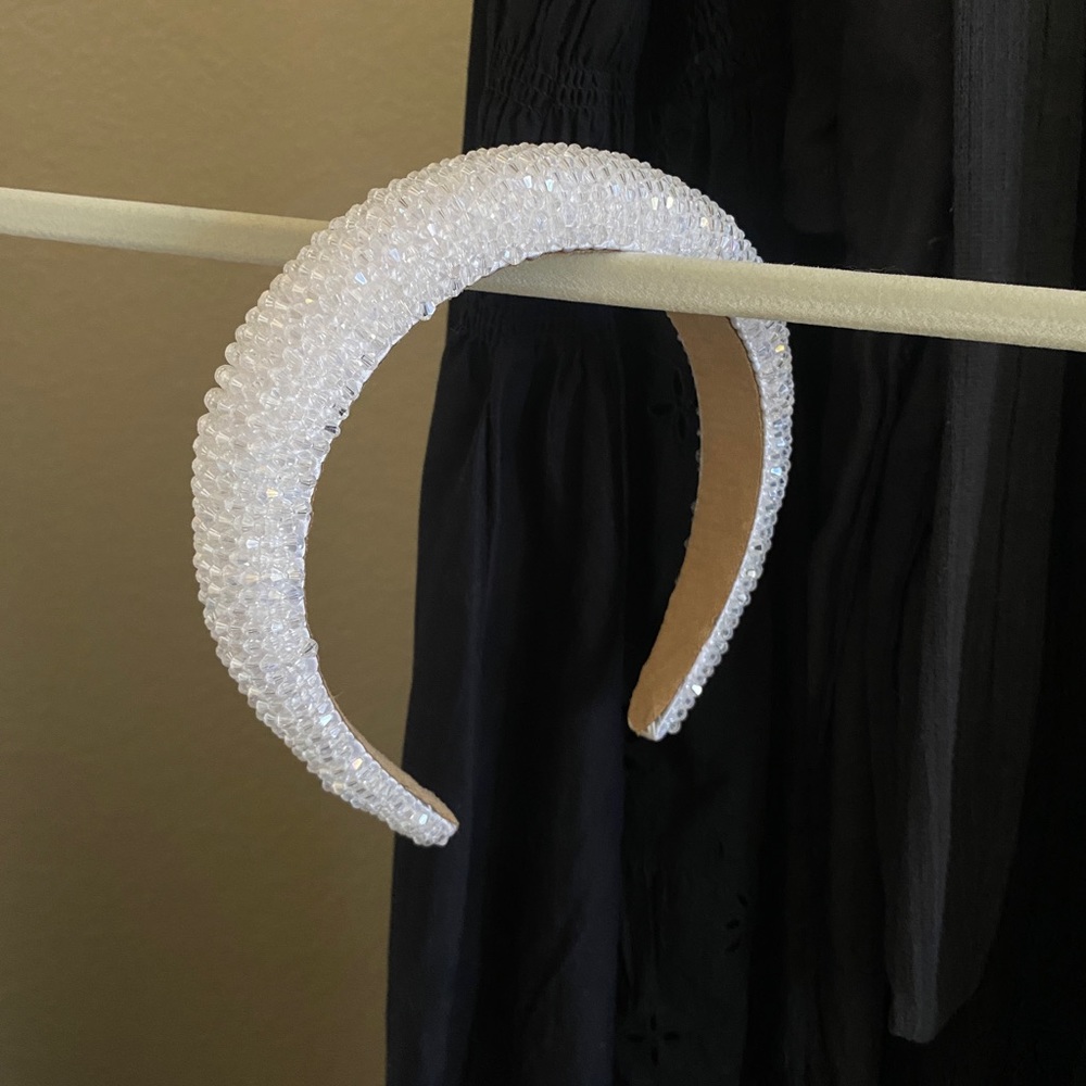 White crystal headband